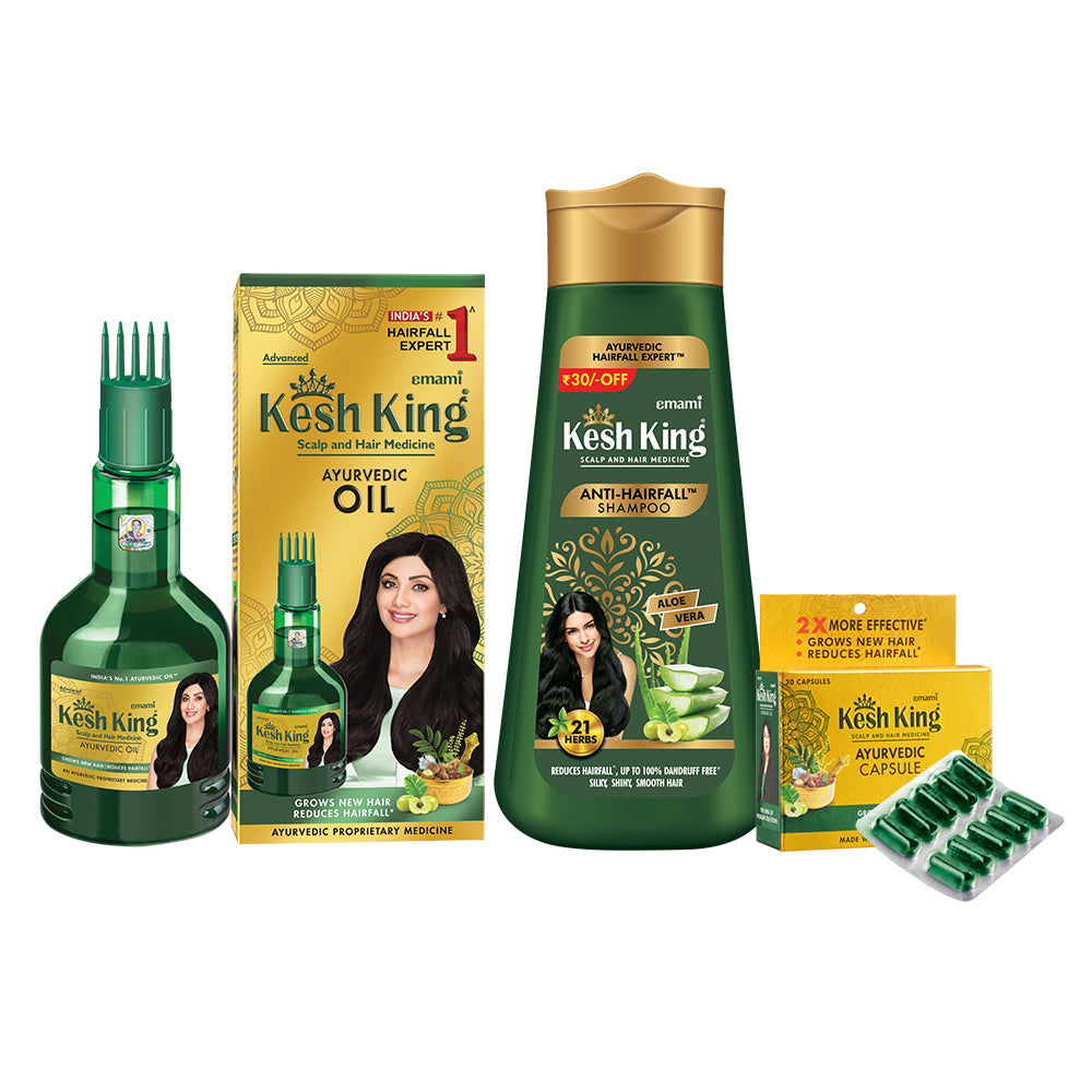 Kesh King Ayurvedic Expert Anti Hairfall Kit