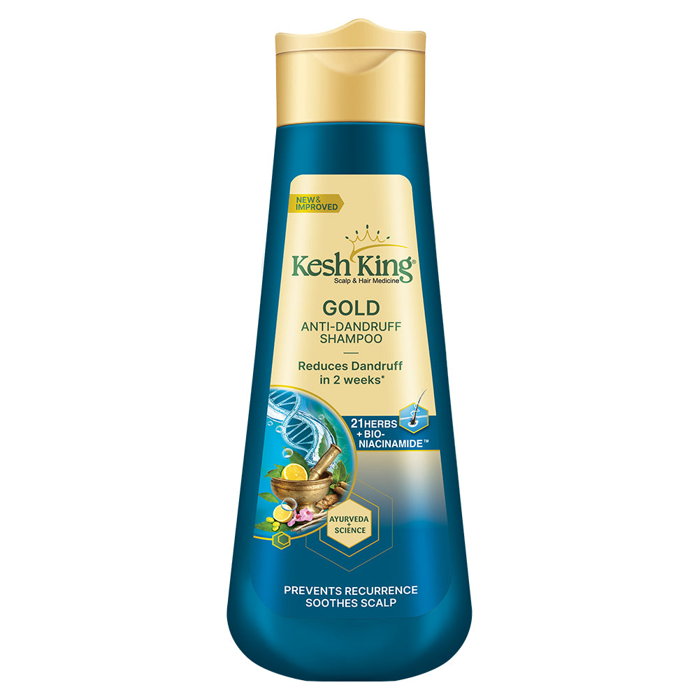 Kesh King Gold Anti-Dandruff Shampoo-340 ml