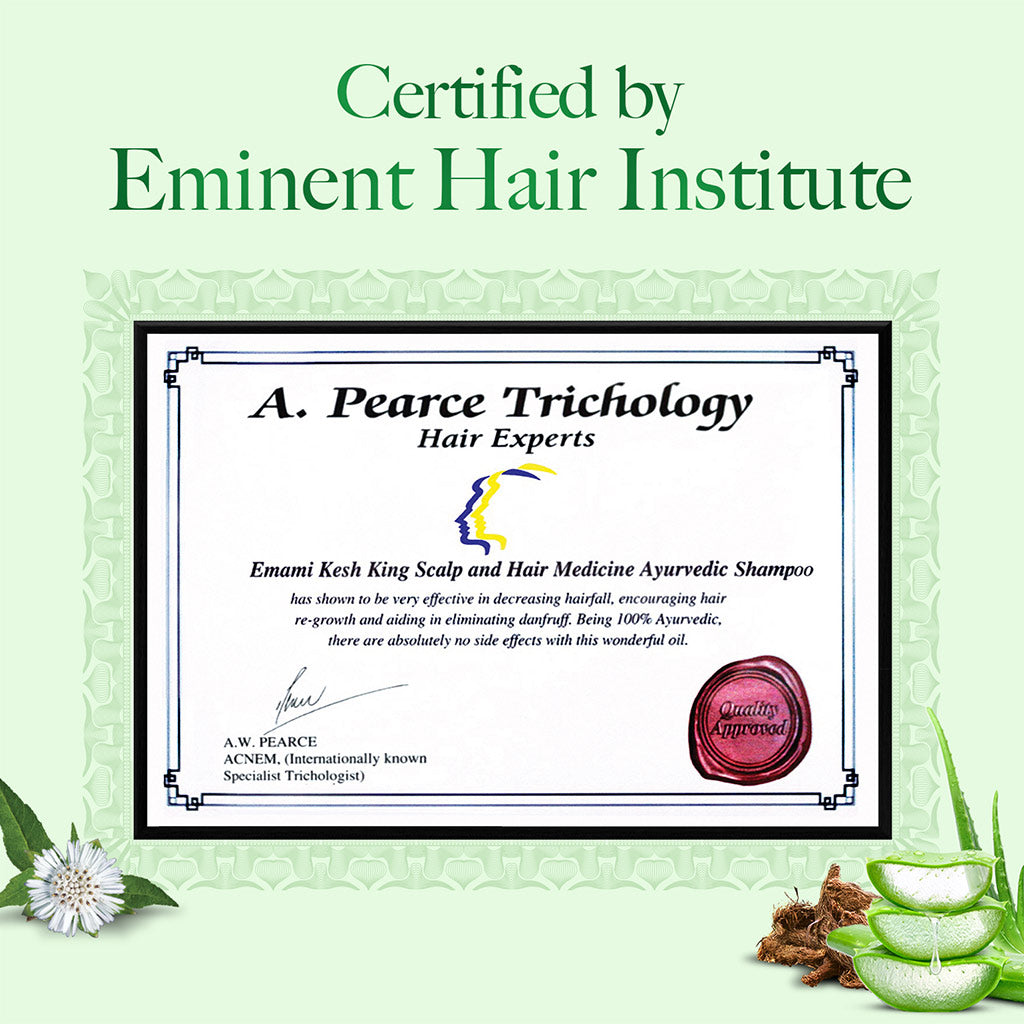 Kesh King Gold Anti Hairfall Shampoo with Plant Omega 3-6-9, For Soft, Smooth & Voluminous Hair (600 ml)