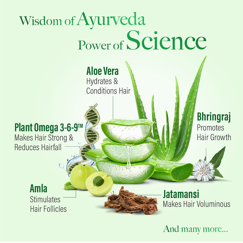 Kesh King Gold Anti Hairfall Shampoo with Plant Omega 3-6-9, For Soft, Smooth & Voluminous Hair (600 ml)