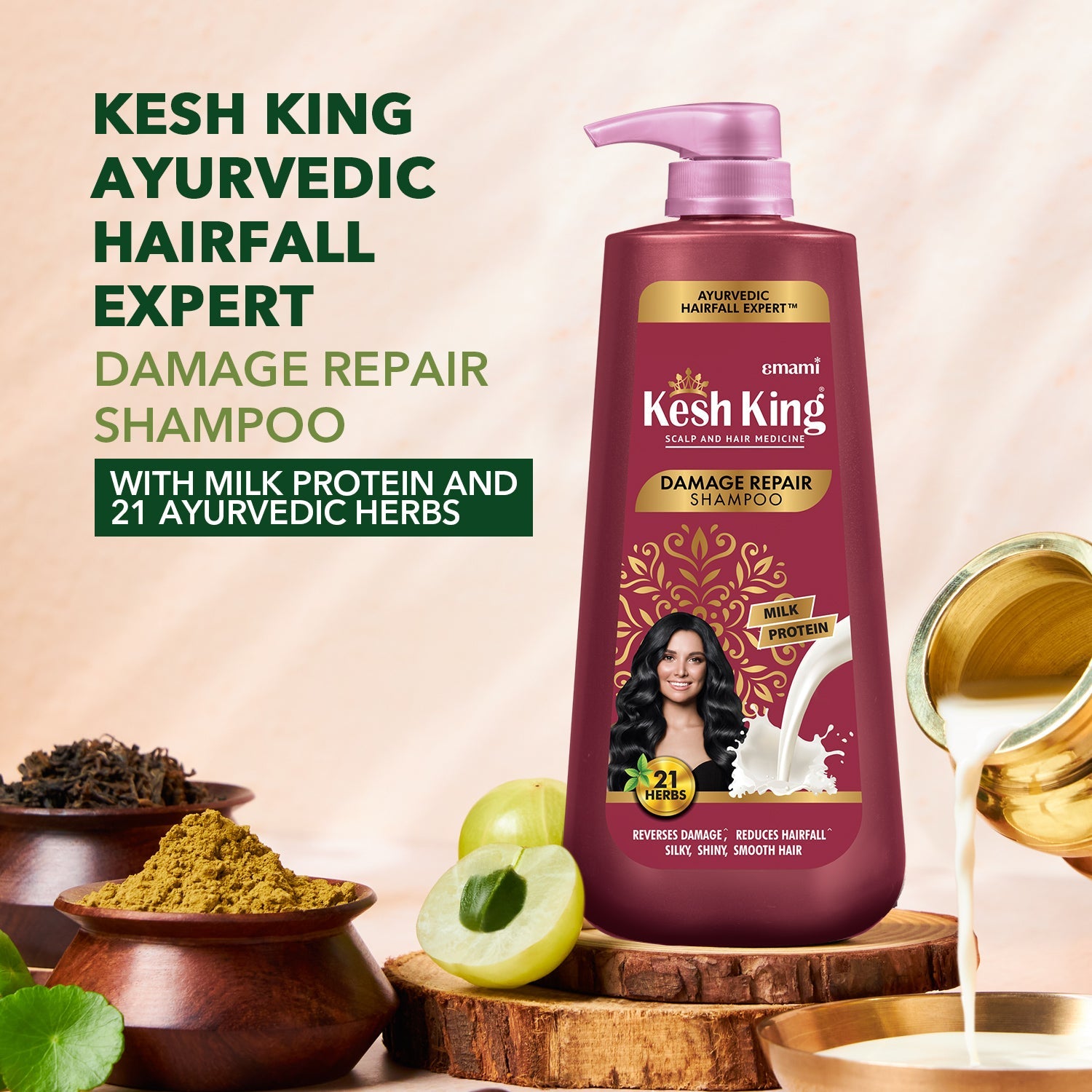 Kesh King Ayurvedic Damage Repair Shampoo 1L