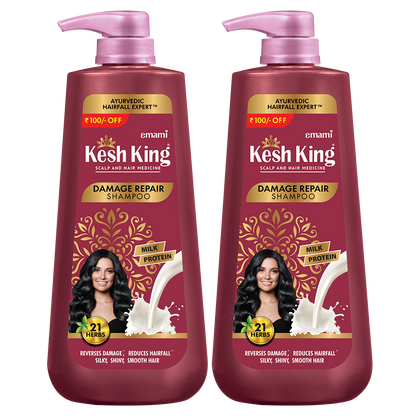 Kesh King Ayurvedic Damage Repair Shampoo 600 ML - Pack of 2