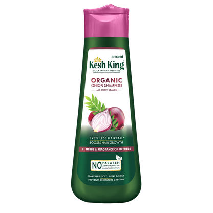 Kesh King Organic Onion With Curry Leaves Shampoo