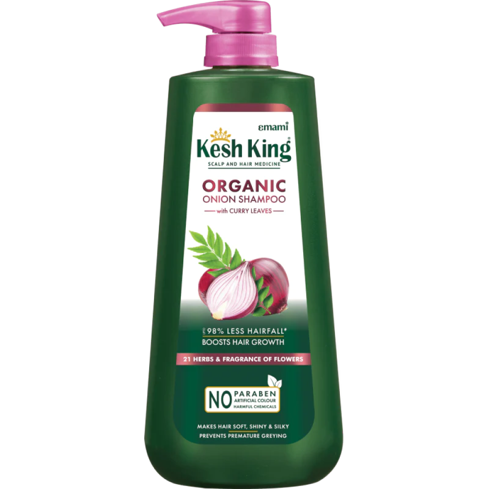 Kesh King Organic Onion With Curry Leaves Shampoo