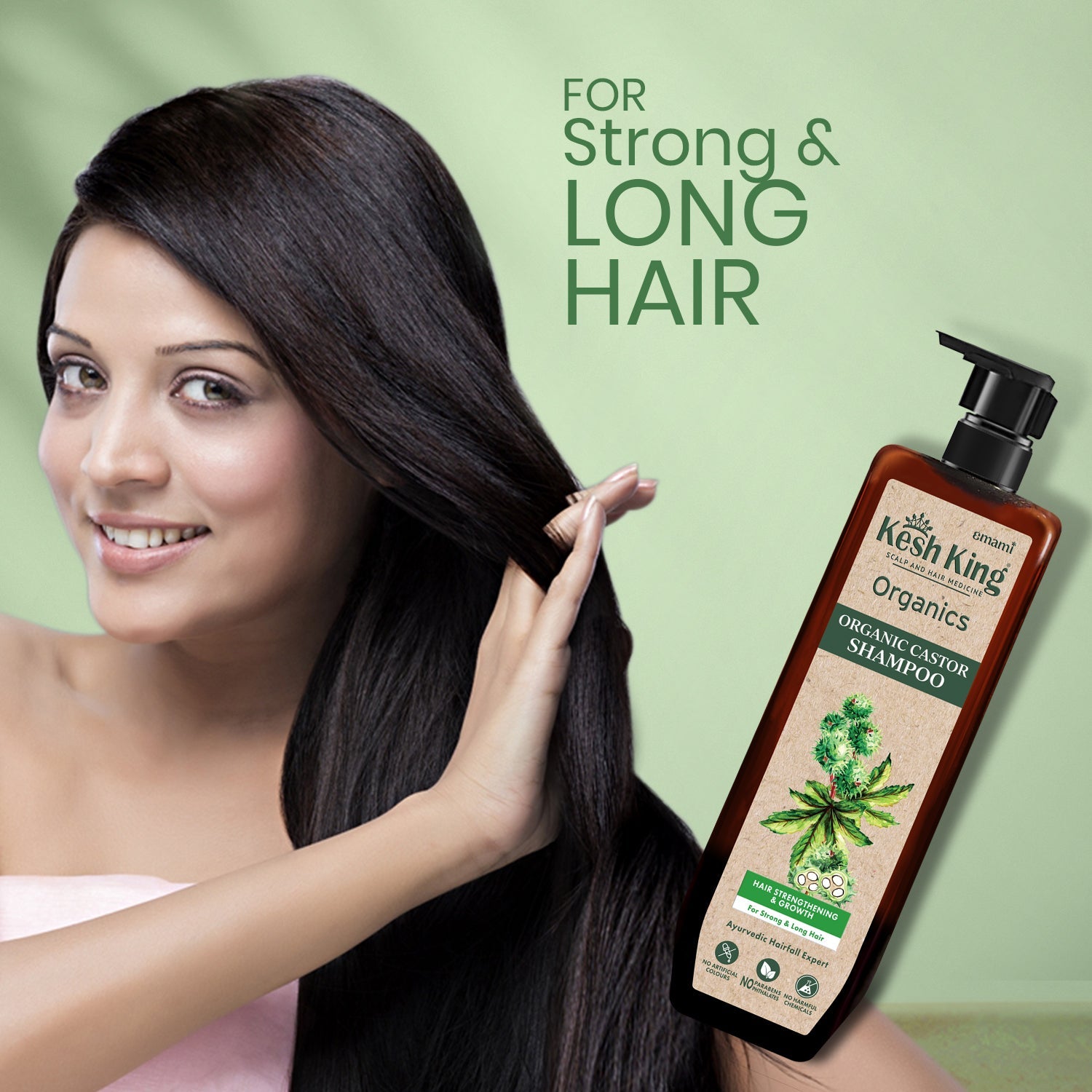 Kesh King Organics - Organic Castor Anti Hairfall and Strengthening Shampoo