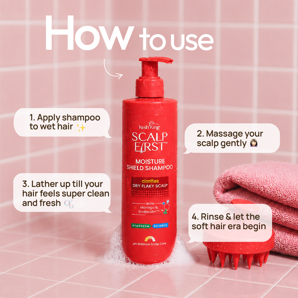 Scalp First Moisture Shield Shampoo how to use