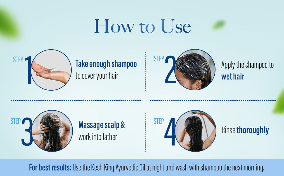 Kesh King Gold Anti-Dandruff Shampoo how to use