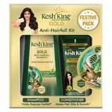 Kesh King Gold Anti-Hairfall Kit, For Soft, Smooth & Voluminous Hair (2 Items in the set)