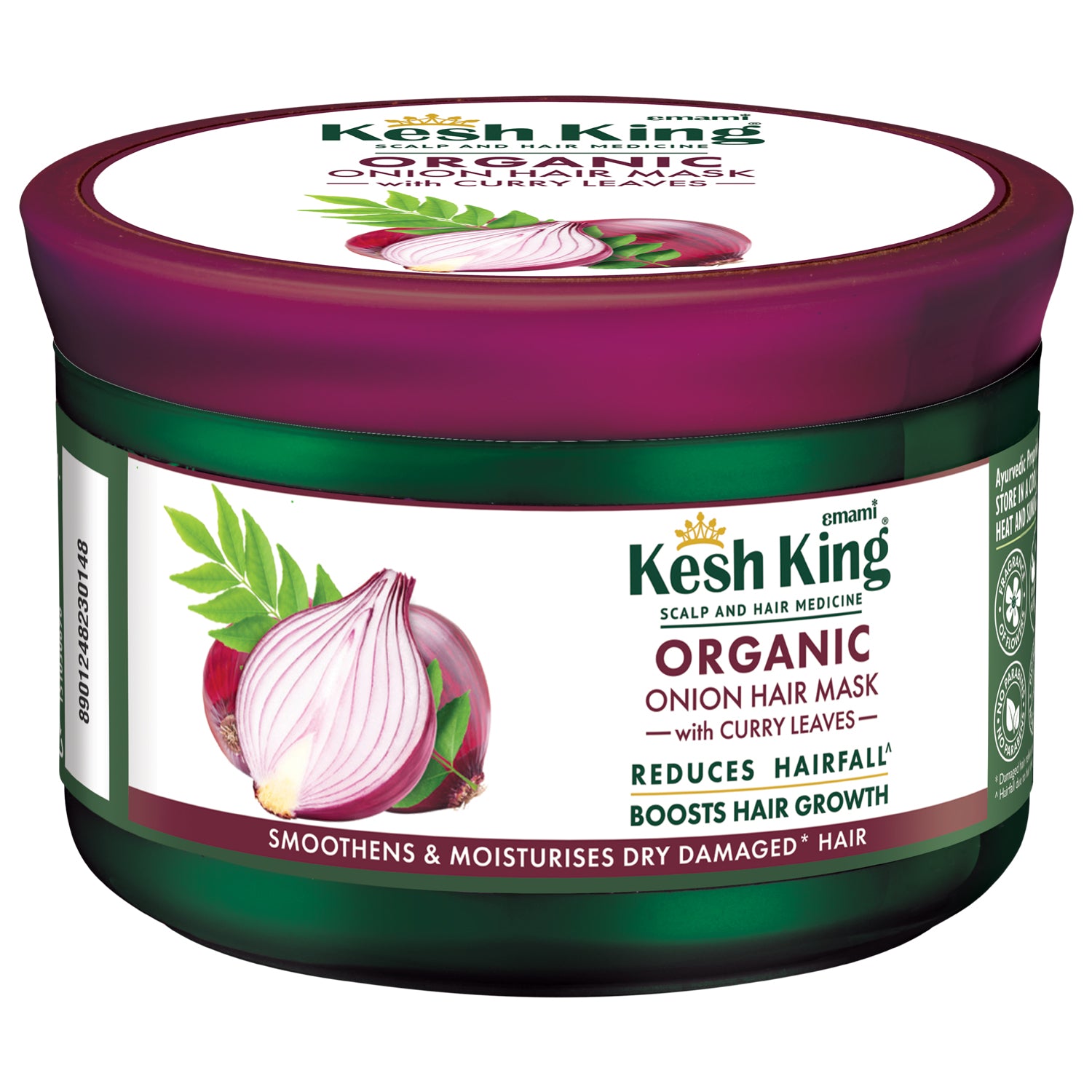 Kesh King Organic Onion Hair Mask With Curry Leaves - 200ml
