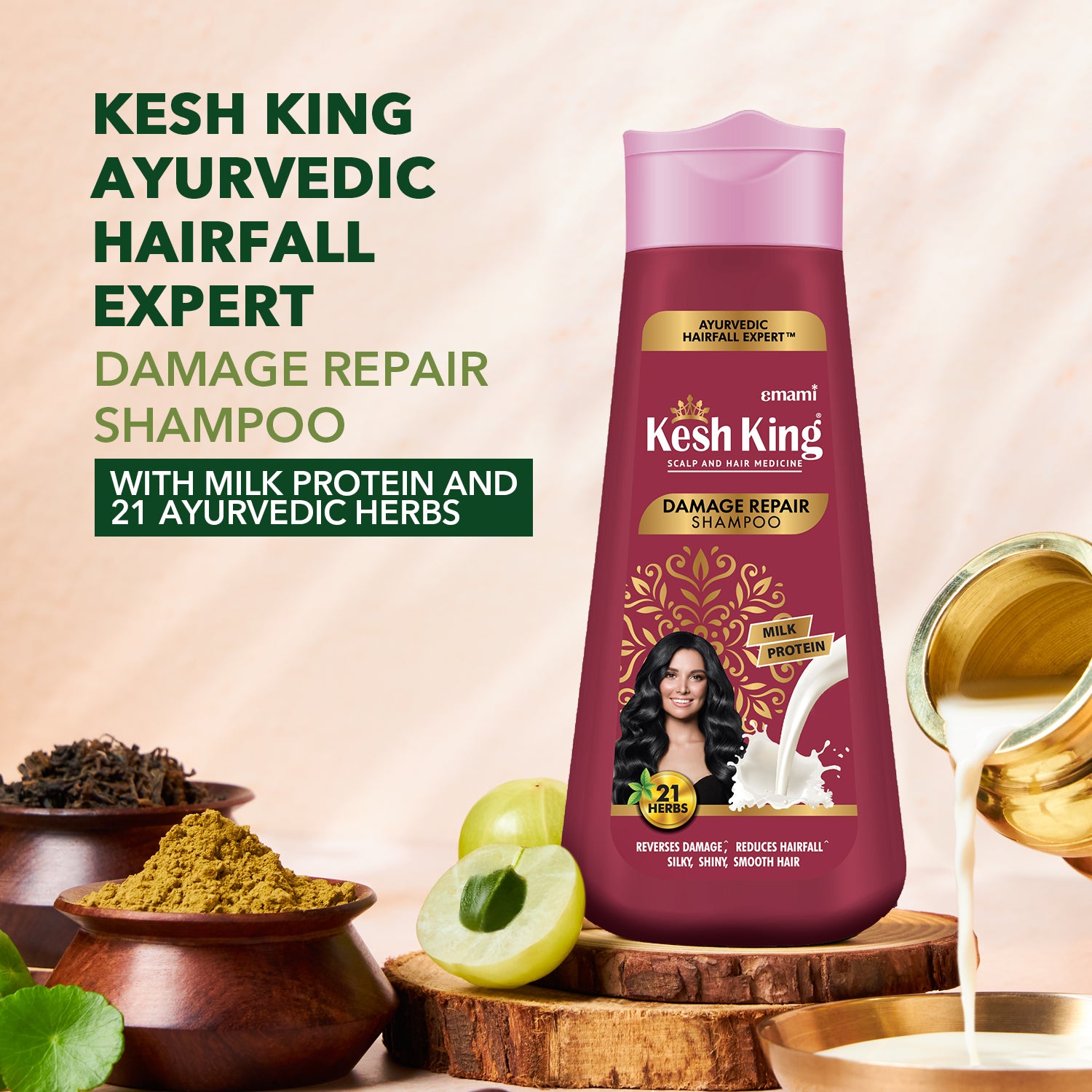 Kesh King Ayurvedic Damage Repair Shampoo 340ml