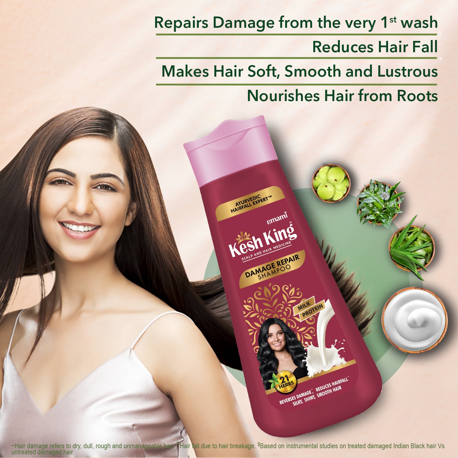 Kesh King Ayurvedic Damage Repair Shampoo 340ml