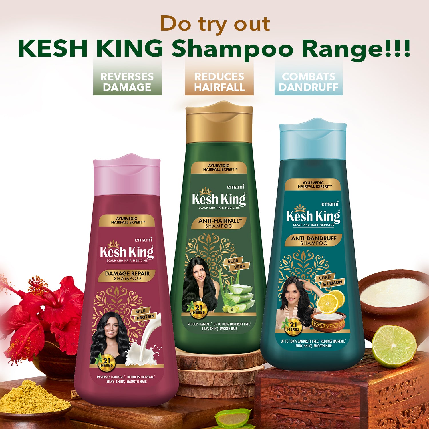 Kesh King Ayurvedic Damage Repair Shampoo 80ml
