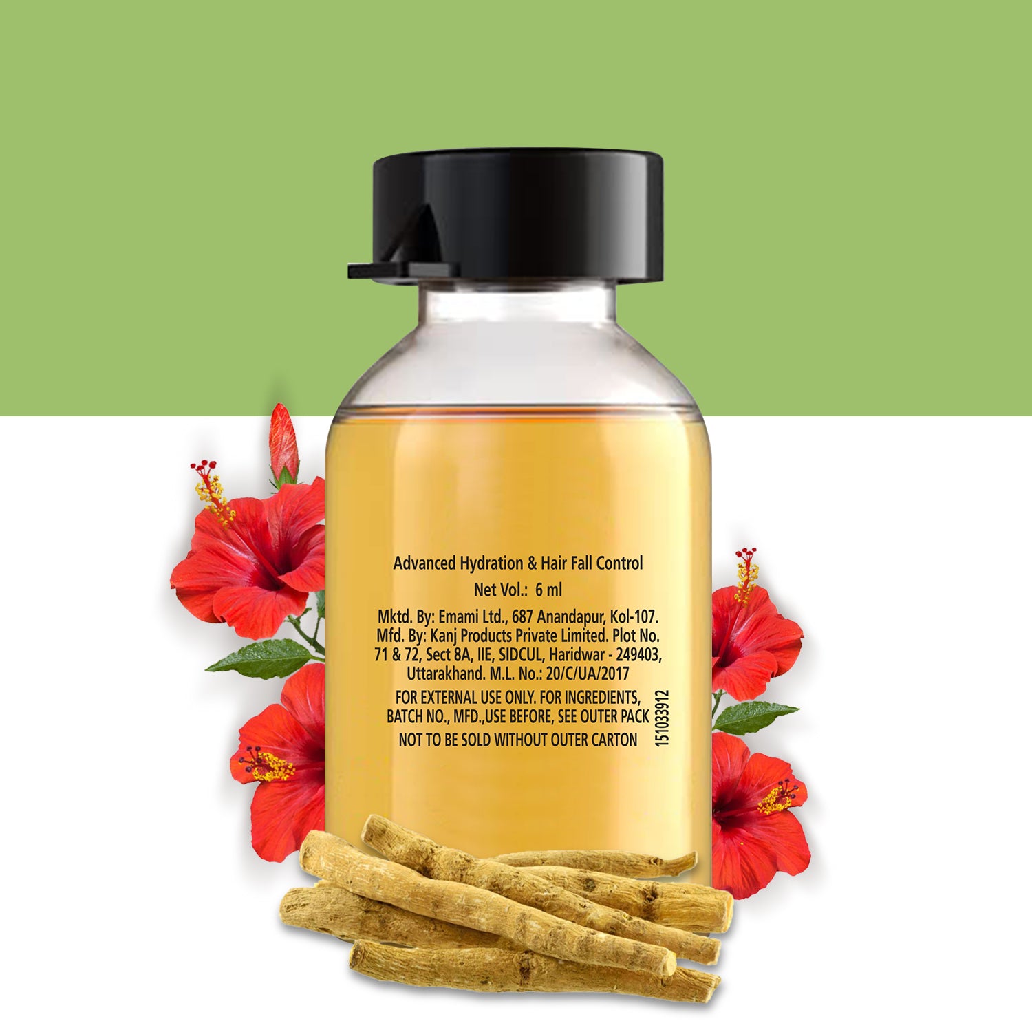 Kesh King Organics Neem, Bhringraj &amp; Tea Tree Booster Hair Oil Shots - 48ml