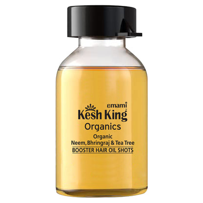 Kesh King Organics Neem, Bhringraj &amp; Tea Tree Booster Hair Oil Shots