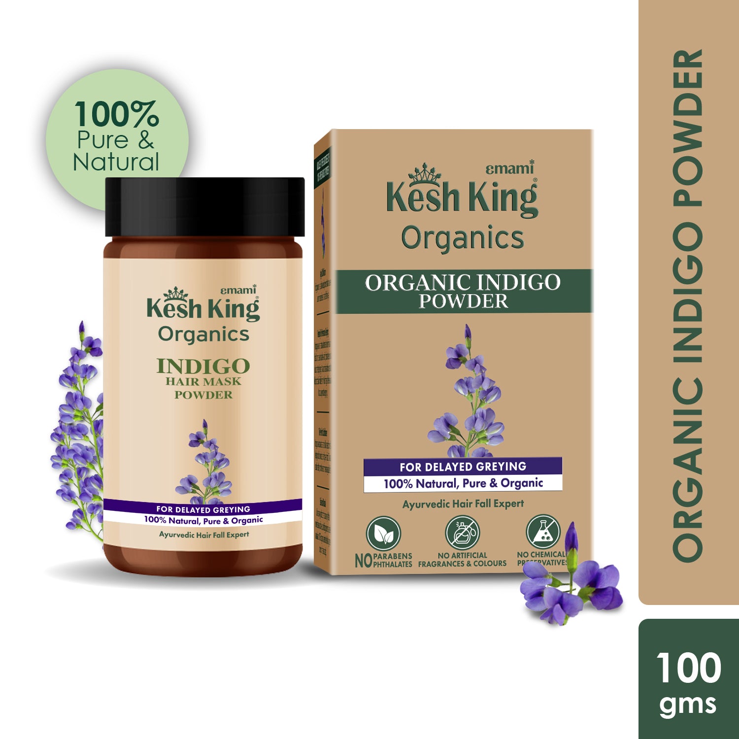 Kesh King Organics Organic Indigo Powder 100g