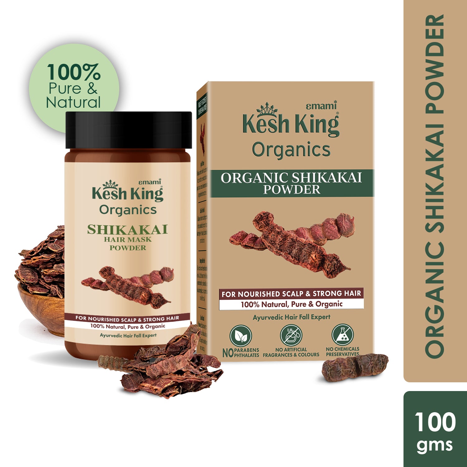 Kesh King Organics Organic Shikakai Powder 100g