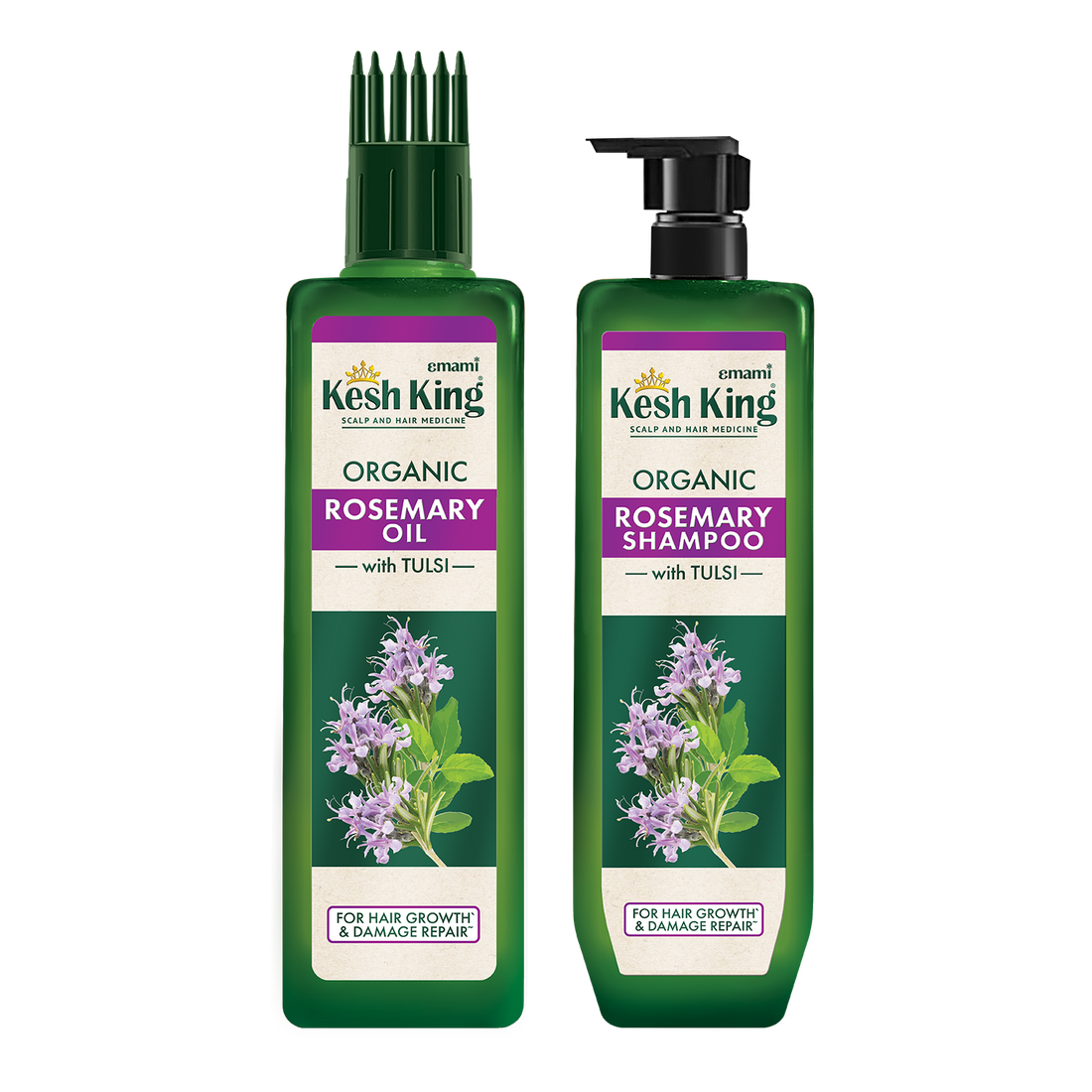 Kesh King Organic Rosemary Oil Shampoo Combo