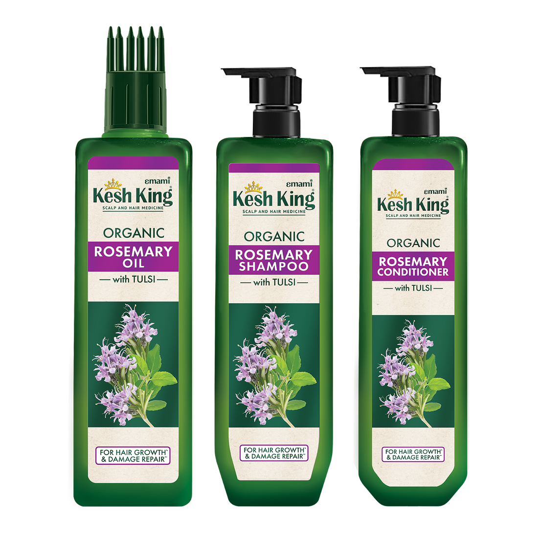Kesh King Organic Rosemary Oil Shampoo Conditioner Combo