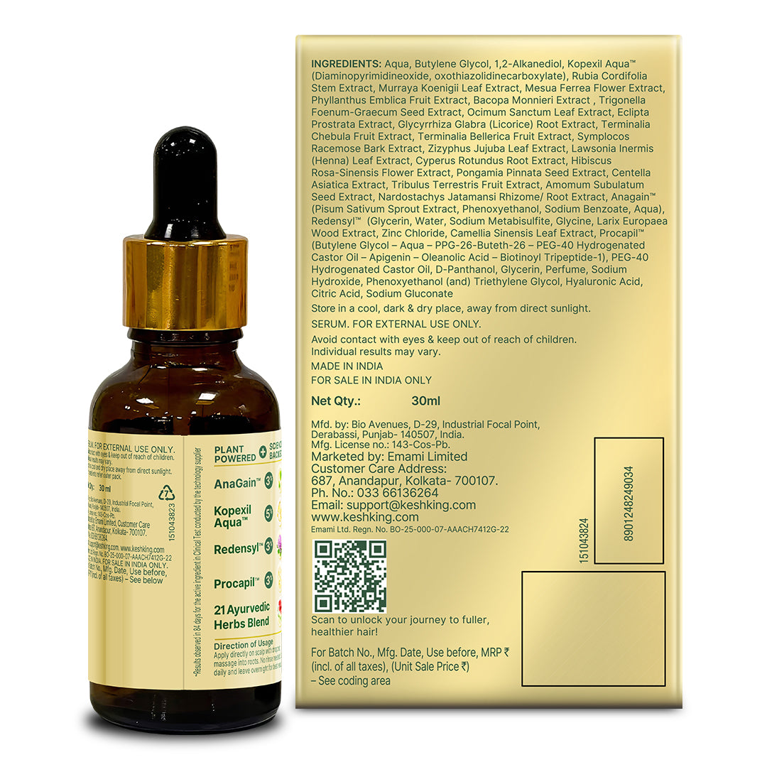 Kesh King Gold Advanced Hair Growth Serum 30 ml