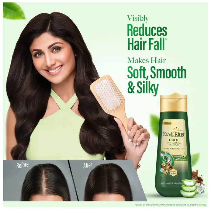 Kesh King Gold Anti-Hairfall Shampoo results
