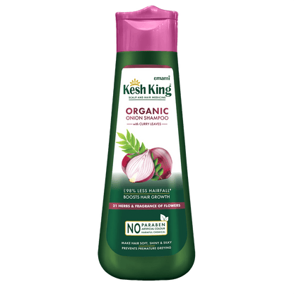 Kesh King Organic Onion With Curry Leaves Shampoo