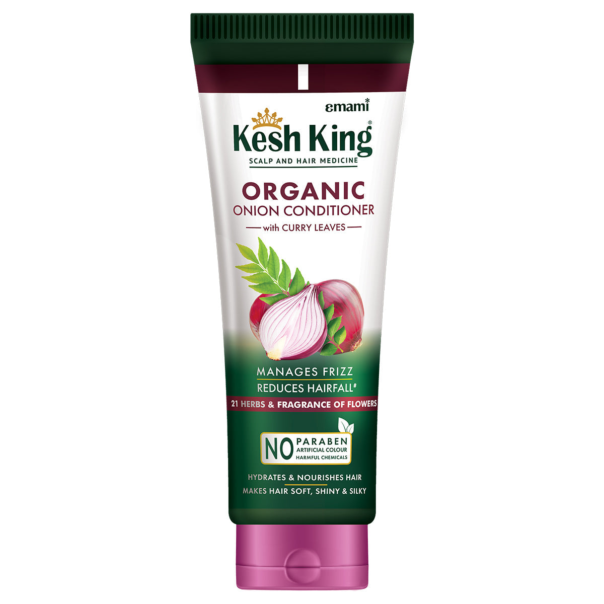 Kesh King Organic Onion Conditioner with Curry Leaves for hydrated and nourished hair 200ml