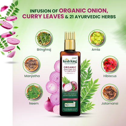 Kesh King Organic Onion Oil Shampoo Combo
