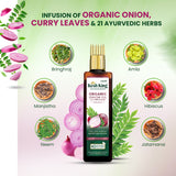 Kesh King Organic Onion Oil With Curry Leaves